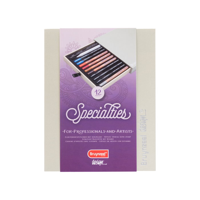 Bruynzeel Caja surtida de 12 especialidades de lápices de colores Bruynzeel Caja surtida de 12 especialidades de lápices de colores